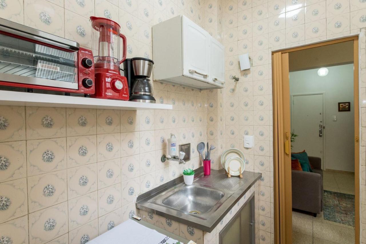 Conforto E Relax, Caminhando Para A Praia De Copacabana, Quarto E Sala, Completo, Com Wi Fi, Cozinha, Ar Condicionado Rio de Janeiro Eksteriør bilde